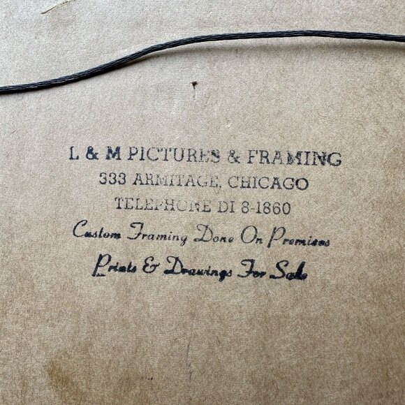 VTG Walter Parke Original Drawing Memphis Levee Paddle Wheeler Boat 4" x 3" - Picture 3 of 8